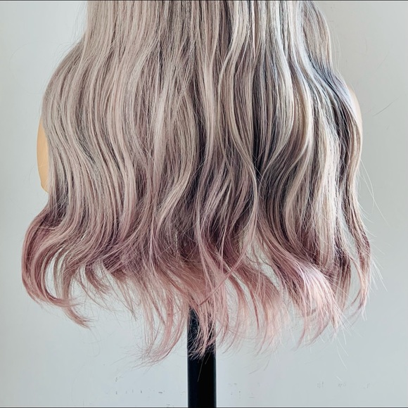 A Very Pretty 22” Ash Berry Color Synthetic Wig with Bangs / “Put On & Go” - Picture 11 of 11